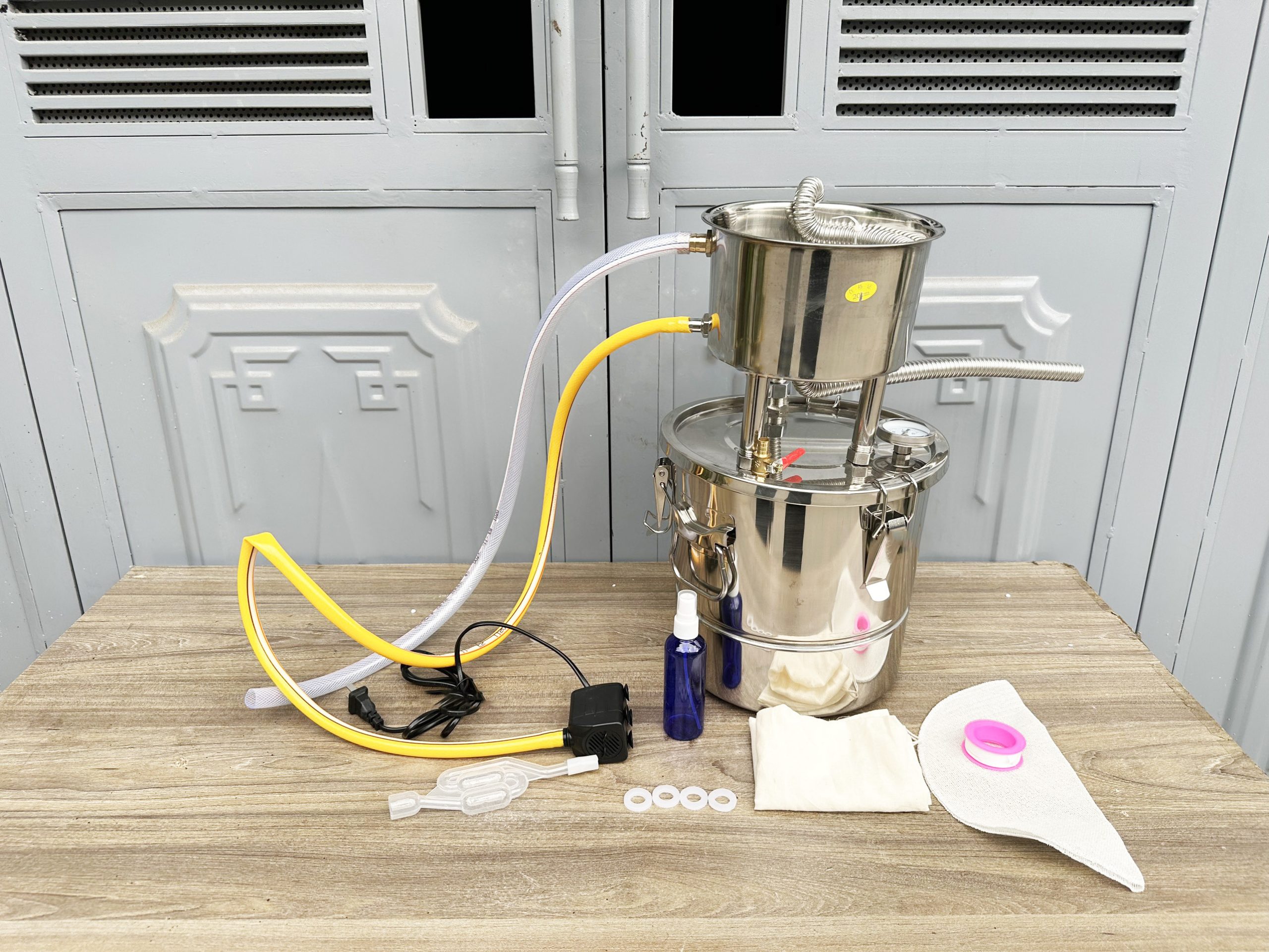 NỒI CHƯNG CẤT RƯỢU TINH DẦU MINI DUNG TÍCH 20L NỒI CHƯNG CẤT RƯỢU TINH DẦU MINI DUNG TÍCH 20L