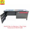 Bàn Đổ Thức Ăn Thừa Inox 1 Tầng 2 Ngăn Vinsuncom